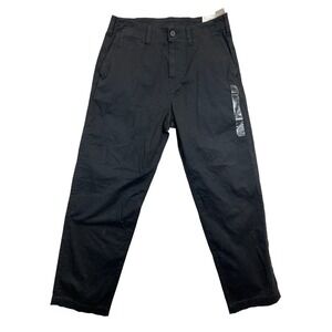 American Eagle Pants Mens 30x32 Black‎ 90s Baggy Lived-In Khakis Flex